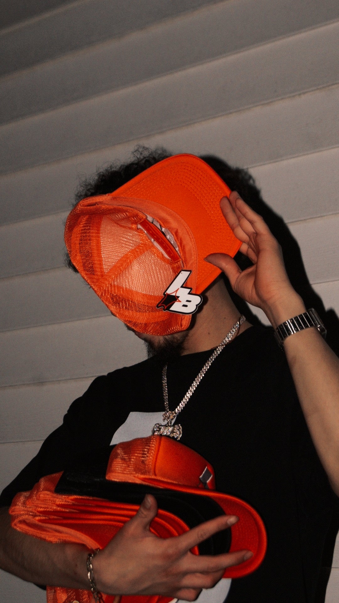 Lottoboyyz Orange "LB" logo Hat