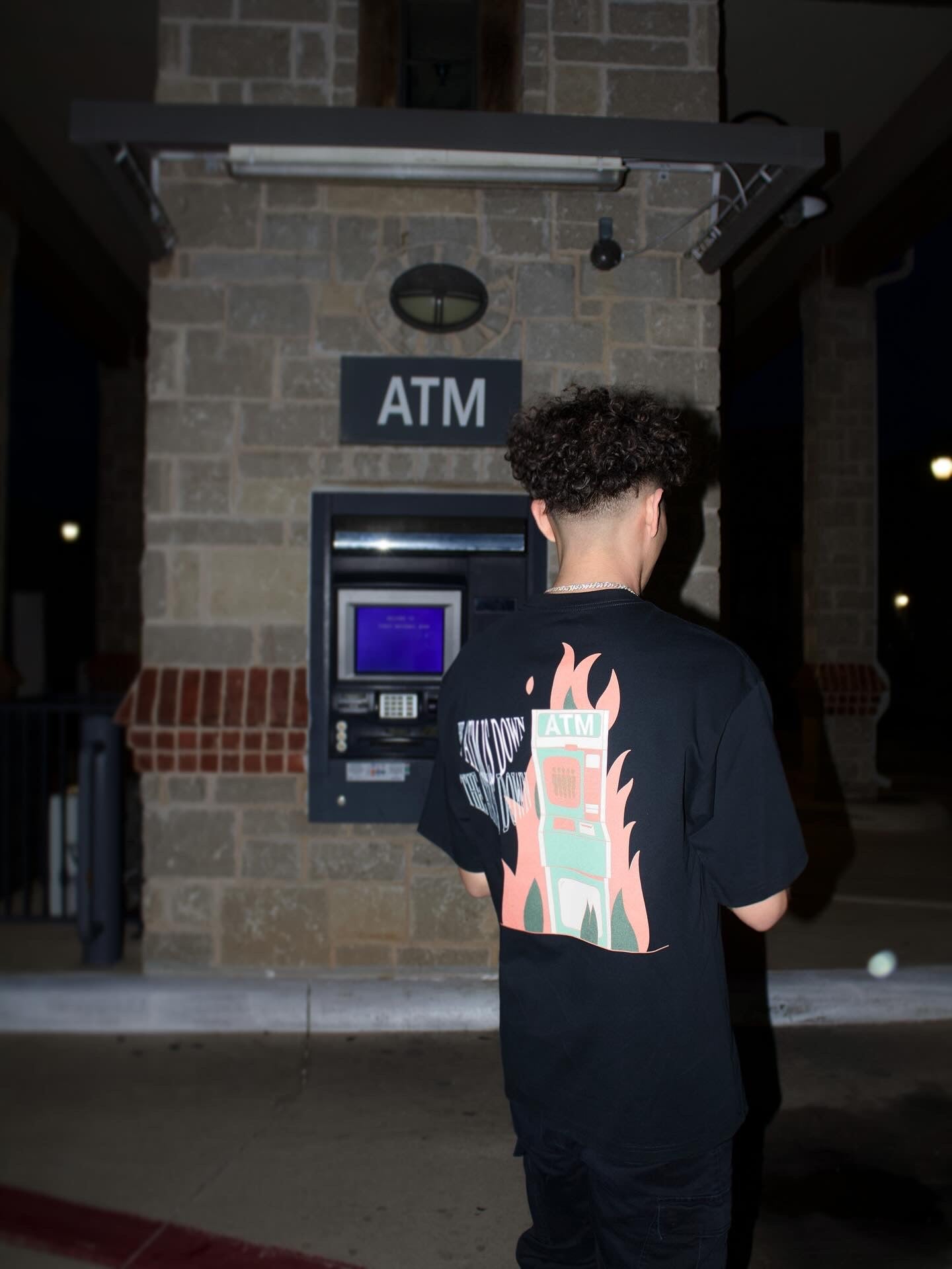 ATM ON FIRE TEE