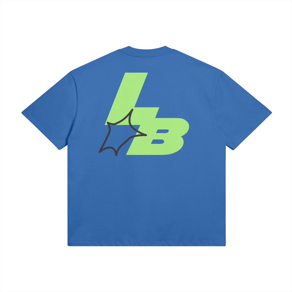 LB Blue ''what you work 4 '' oversized tee